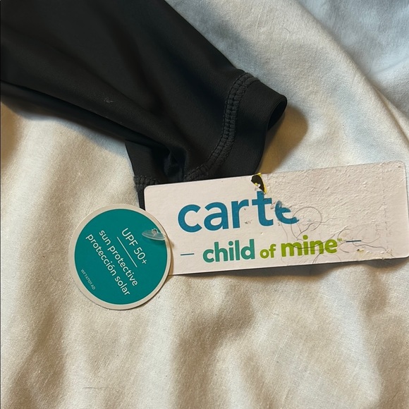 Carter's Black and Tan Palm‎ Tree Long Sleeve Sun Shirt - Picture 3 of 7